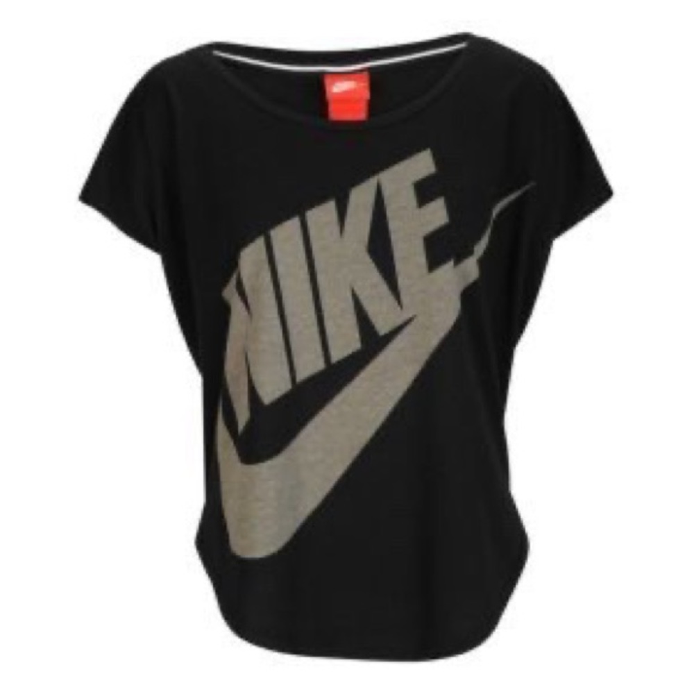 Nike Signal Logo Scoop Neck Dolman Tee Shirt Sz XL